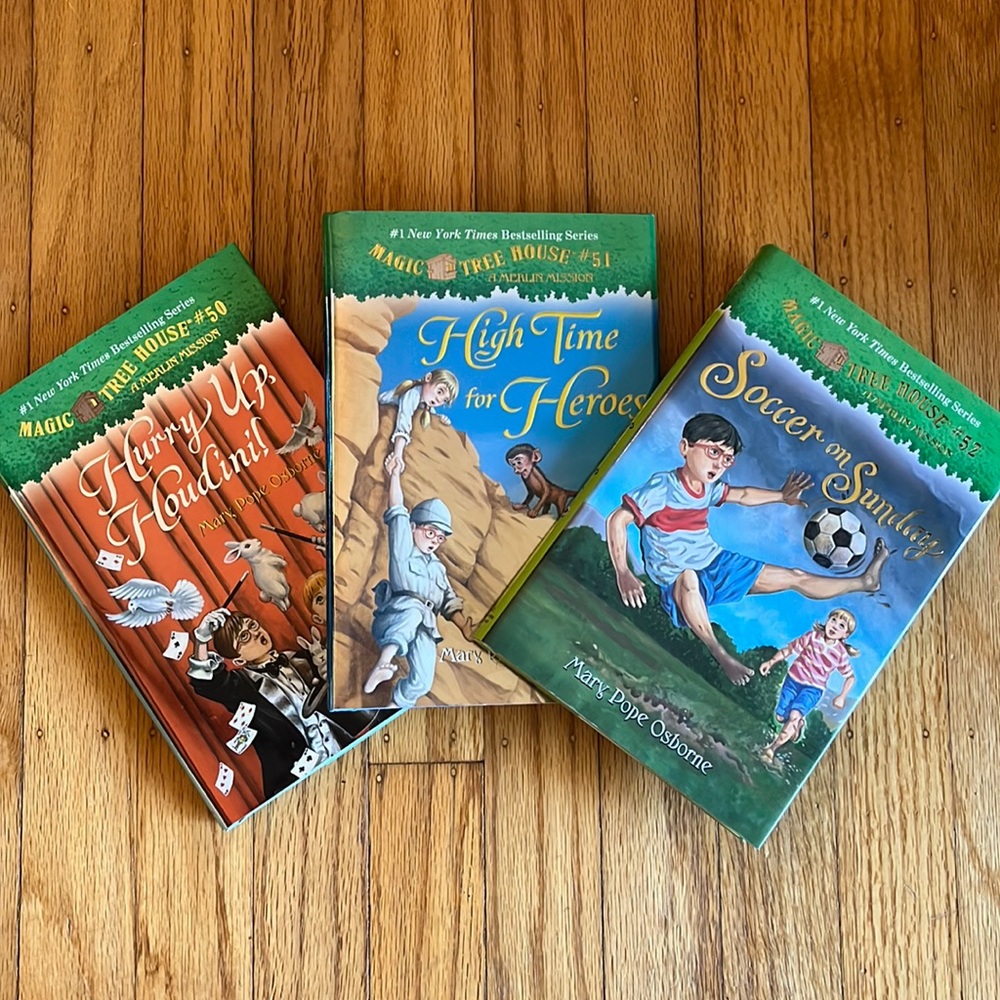 3 Magic Tree House Hardcover Books #50-52 Mary Pope Osborne
